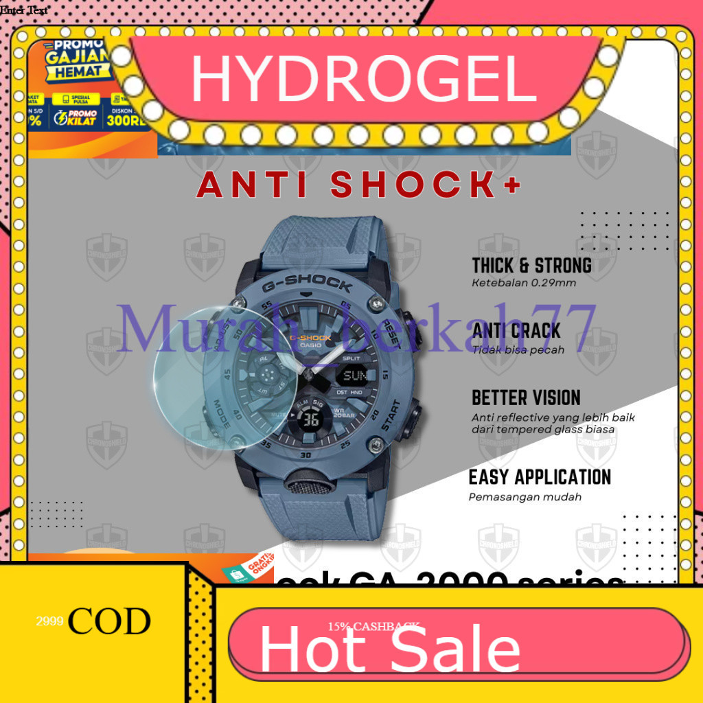 Anti-SCRATCH HYDROGEL Anti-Scratch สําหรับ Casio G-Shock GA2000 GA 2000