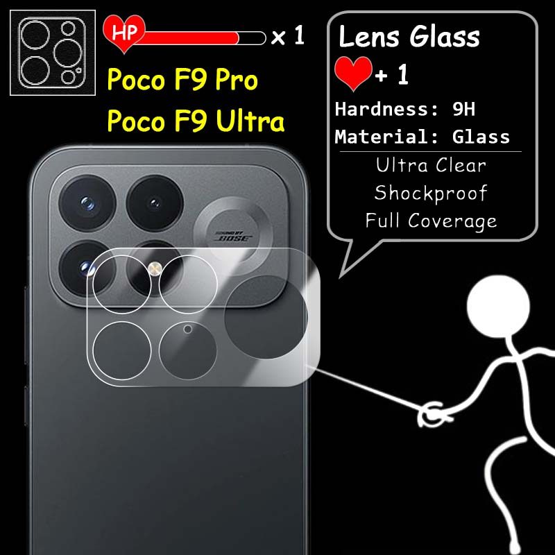 สําหรับ Xiaomi Poco F9 F8 Pro Ultra Clear Slim เลนส์กล้องด้านหลังคลุมทั้งหมด 9H กระจกนิรภัย Guard Protector ฟิล์มกันกระแทก