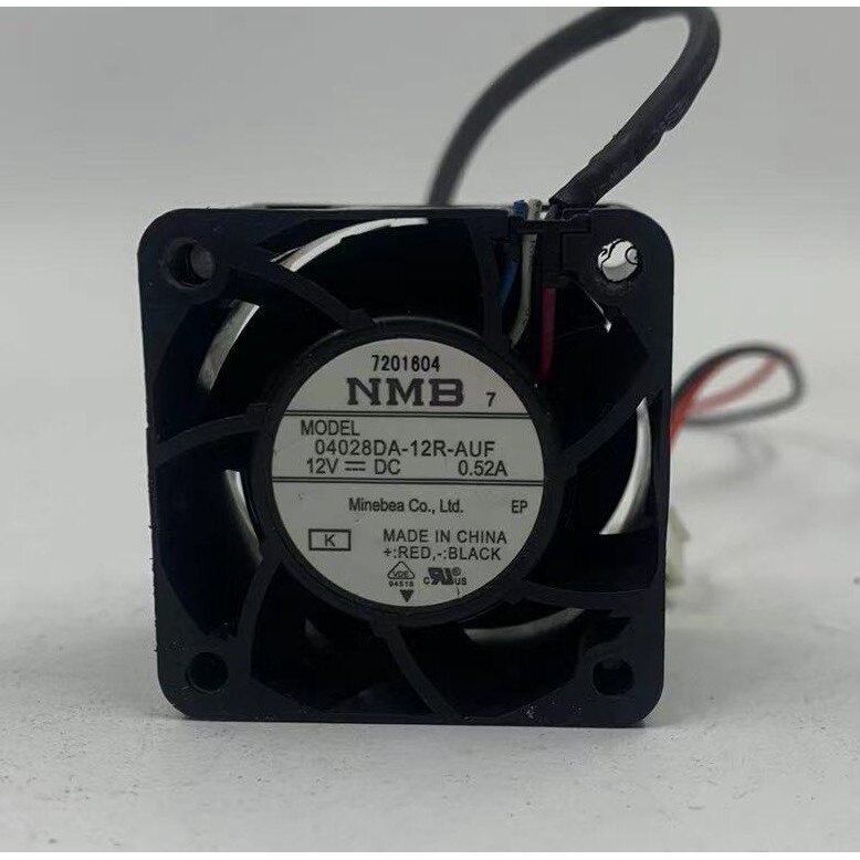 NMB 04028DA-12R-AUF 4028 12V 0.52A พัดลมระบายความร้อนแบบหมุนเวียนความเร็ว 4 สาย