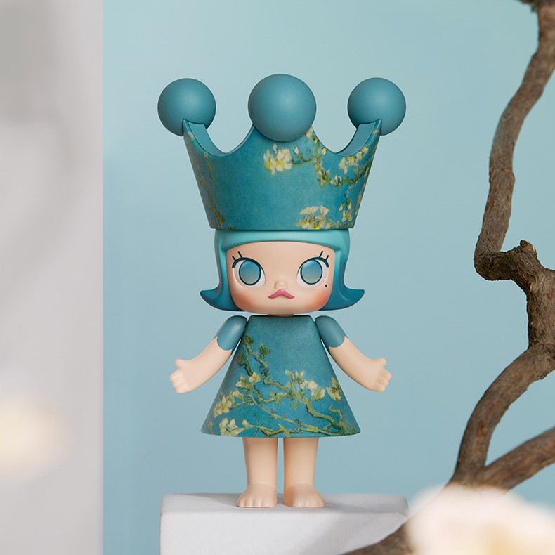 POPMART x Kennyswork mega Royal Molly ซีรีส์ 100% ของสะสม Art Toys ของขวัญ 4T77