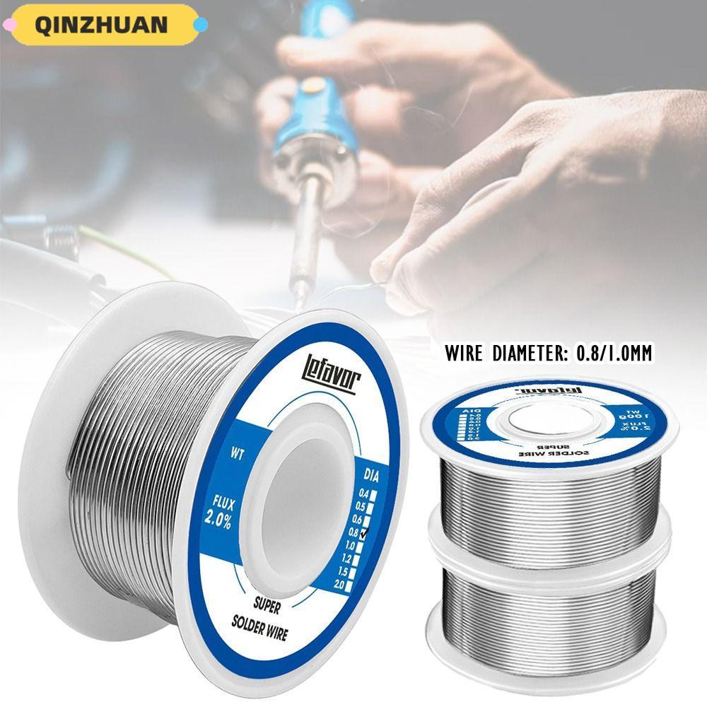 QINZHUAN ลวดเชื่อมอุณหภูมิต่ํา, FLUX 2.0% 20g 50g 100g 0.8 1.0mm Corel Solder, ทนทานไม่มี-clean Low-