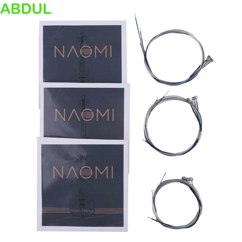 ABDUL 1 ชุด Naomi ไวโอลิน String, 4/4 3/4 1/2 1/4 1/8 เปลี่ยน Fiddle String, เครื่องดนตรี GD a & E S