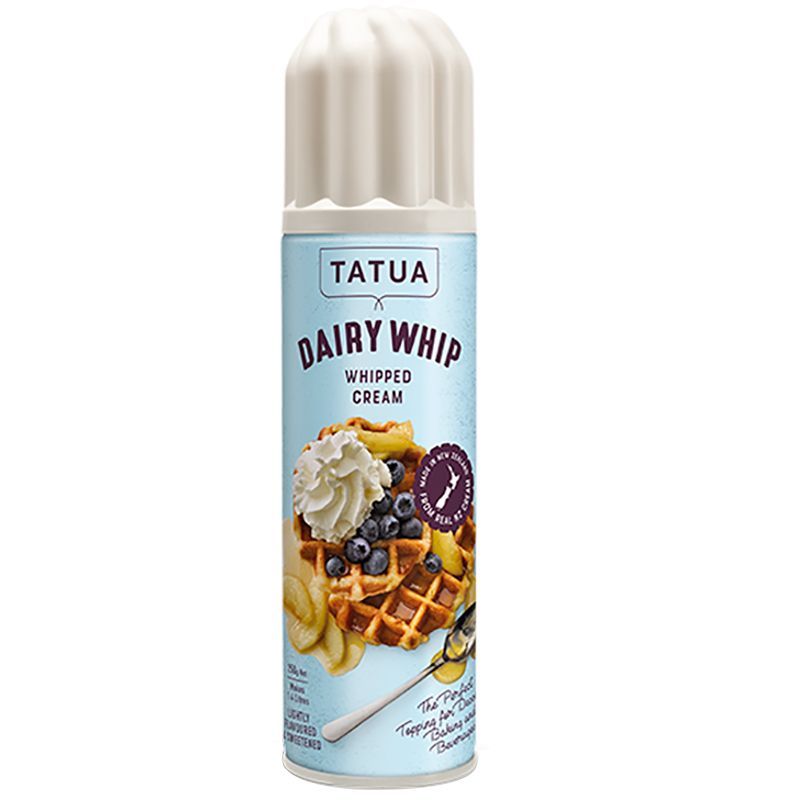 ตาตัวแดรี่วิปครีมไขมันต่ำ 400กรัม Tatua Dairy Life Whipped Cream 400g. [หมายเลขบาร์โค้ด 9414977000016]