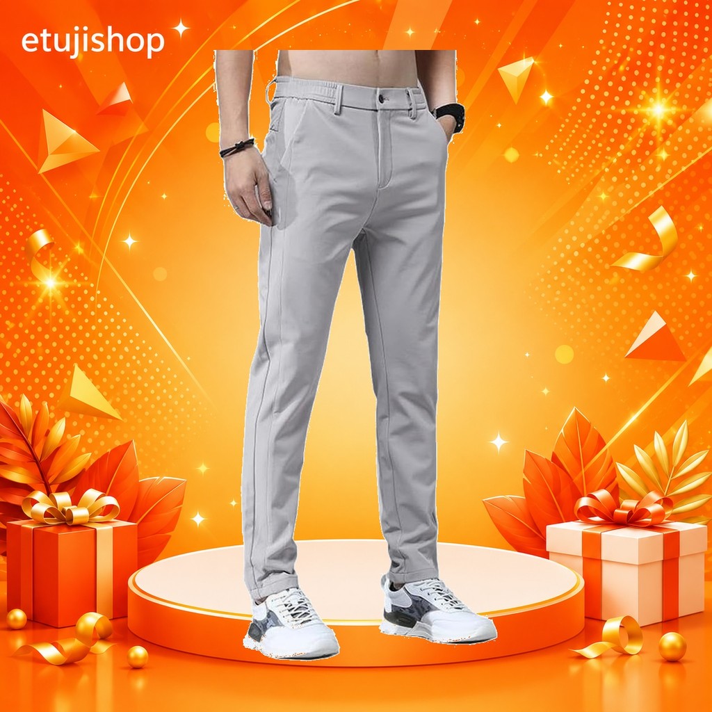 [Direct From Japan etujishop ]ROOKMZU Ice Silk Pants for Men: Cooling Touch Trousers, Summer Pants, 