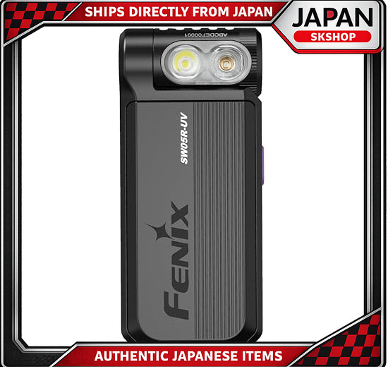 Fenix SW05R-UV Clip-On Light with Rotating Head and UV Light, 150 Lumens, USB-C Rechargeable, Built-