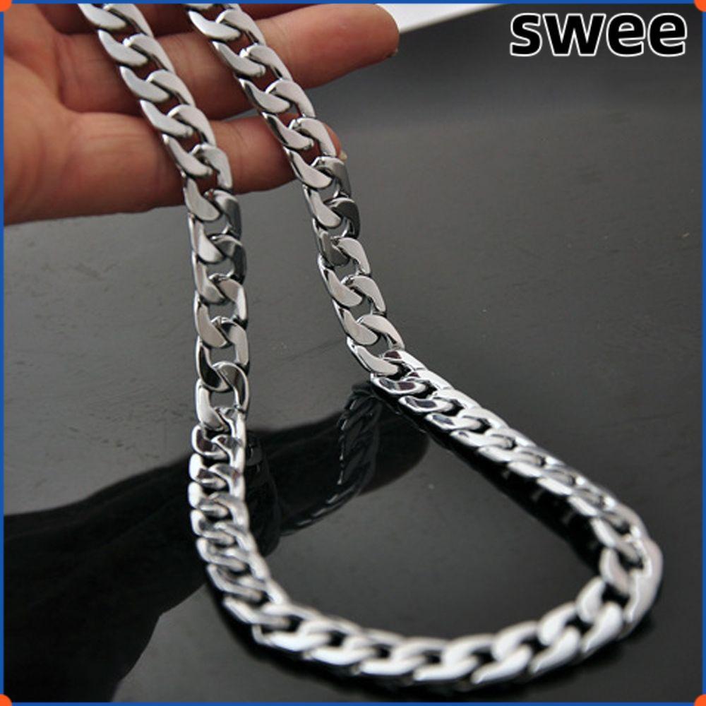 SWEE สร้อยคอโซ่เครื่องประดับปาร์ตี้ Chunky Chain Hip Hop Gothic Rock Hip Hop