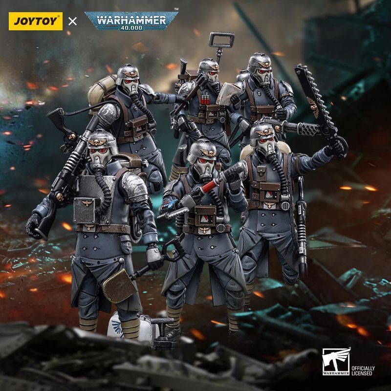 JOYTOY Dark Source Warhammer 40K 1/18 Star World Army Clegg Death Army Veteran Squad Model Play Figu