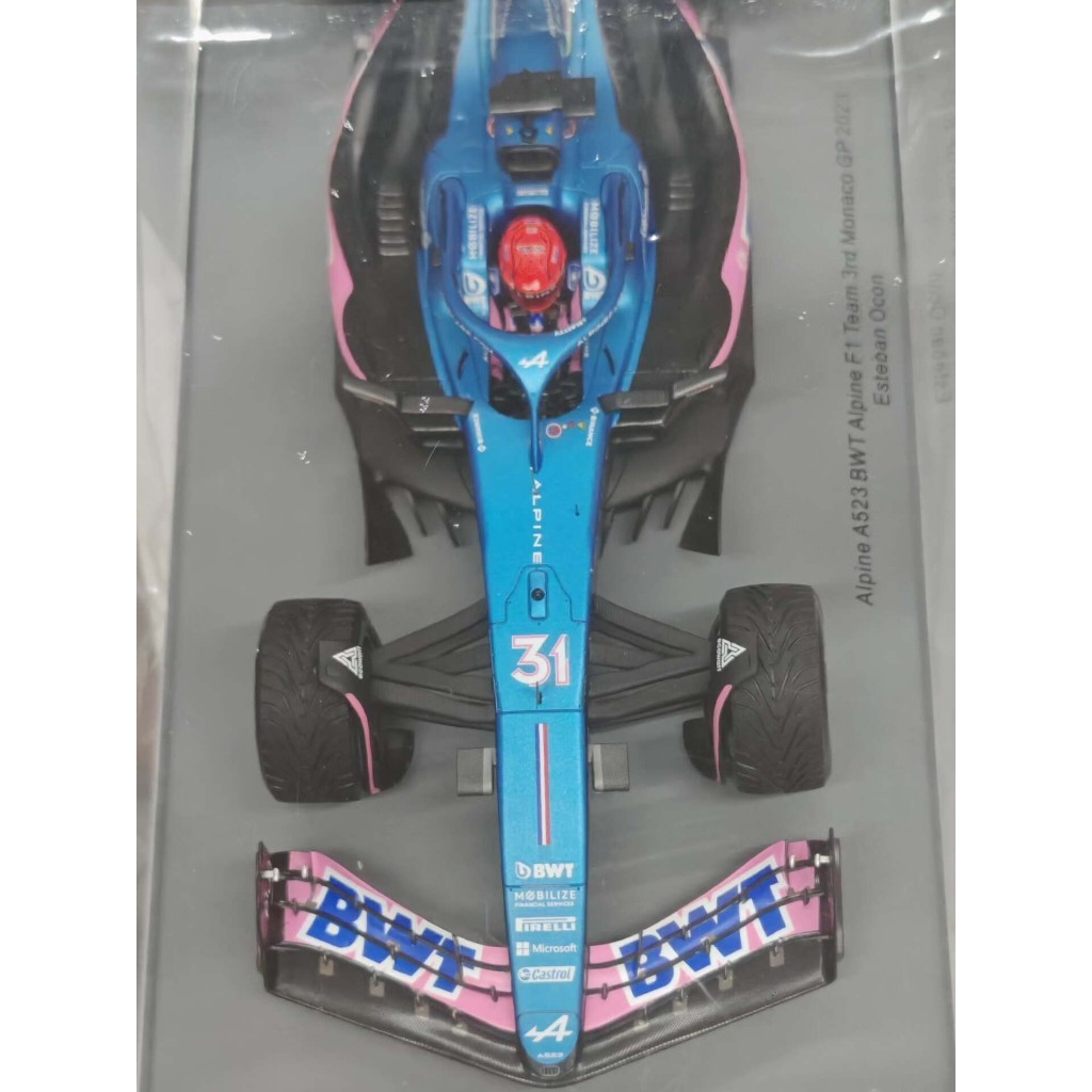 [สต๊อกพร้อม] 1: 18 spark a523 Monaco Racing Model alpine Okko No. 31 f1 ข้อเสนอพิเศษในการจัดส่ง