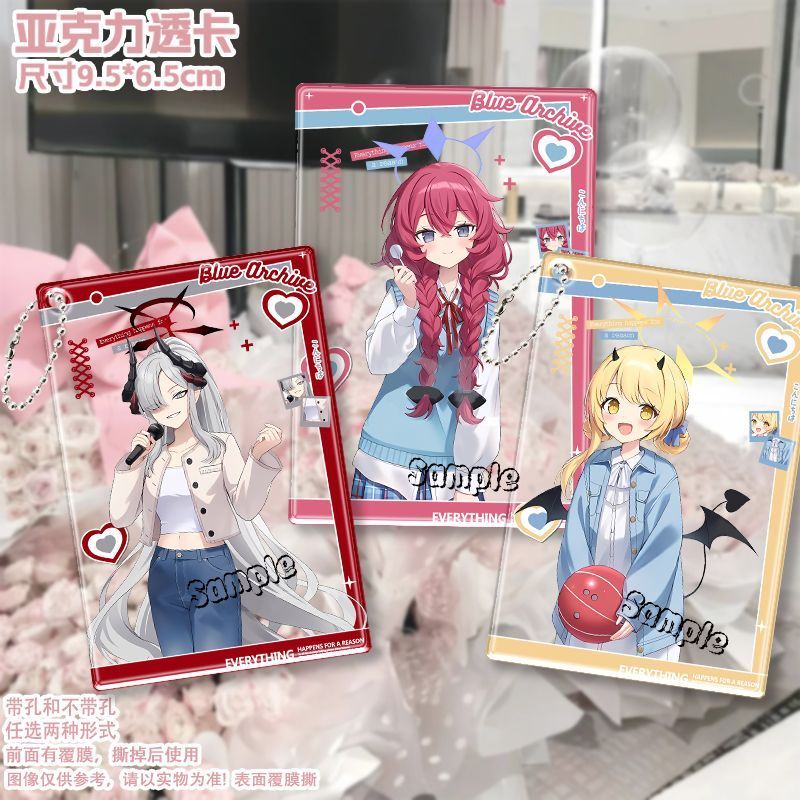ไฟล์สีฟ้า round1 Linkage Merchandise Kyoji Tsuki Yuan Gong Qianqiu พุทรา Iropo อะคริลิคผ่านการ์ด Y