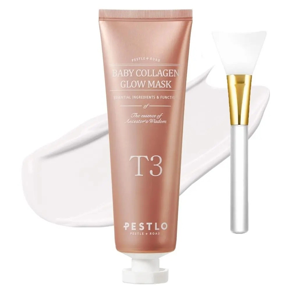 TH TYKLBEAUTY สินค้าใหม่ ครีมฟื้นฟูคอลลาเจน เหมาะสําหรับทารก แบบฉีกได้ พร้อมแปรง มาส์กคอลลาเจน วีแกน