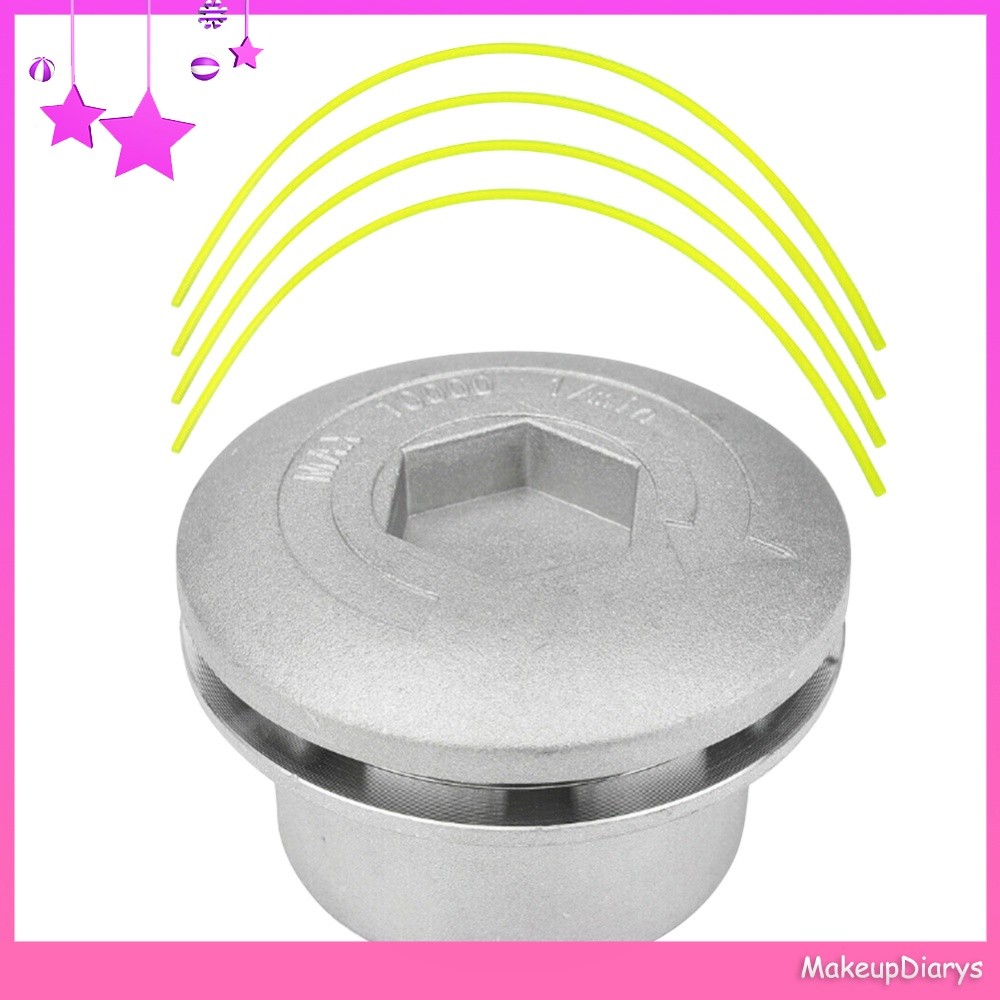 ❤ MakeupDiarys Aluminium Line Trimmer Head Universal Trimmer Head 4Lines Grass Brush Cutter Accessor