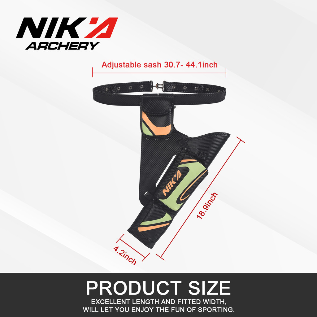 Nika Quiver PU หนังเอว Quiver สายรัดปรับได้