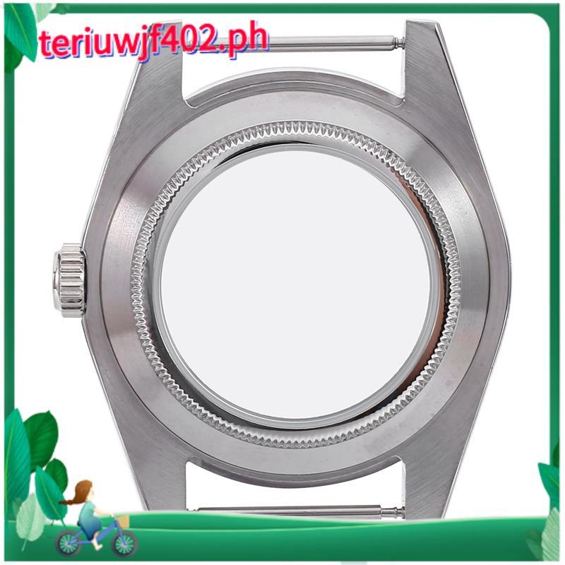 39 มม.สแตนเลสสตีลขัดเงา Sapphire Glass Fit NH35/NH35A NH36/NH35A การเคลื่อนไหว,โปร่งใสปกหลัง