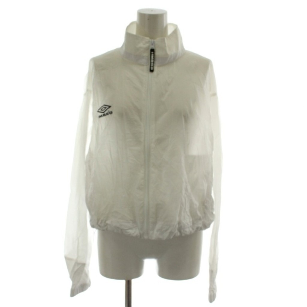 UMBRO Jacket Hoodie Zip Nylon High neck White Direct from Japan Secondhand