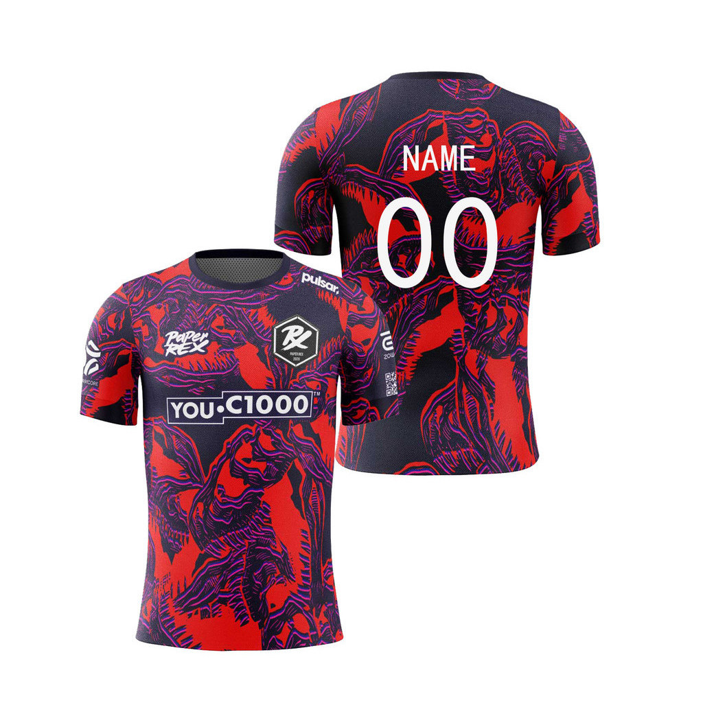 เสื้อการแข่งขันโหมดกลางคืน Paper Rex PRX 2024/25