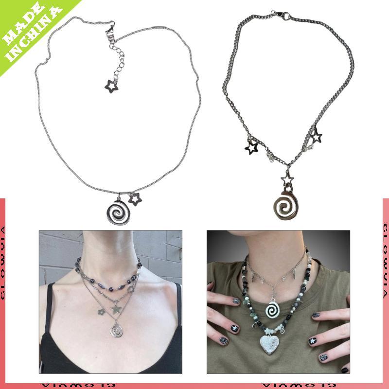 GLO แฟชั่น Vortex Star จี้สร้อยคอ Sweet Cool Clavicle CHAIN Choker สร้อยคอเครื่องประดับสร้อยคอสร้อยค