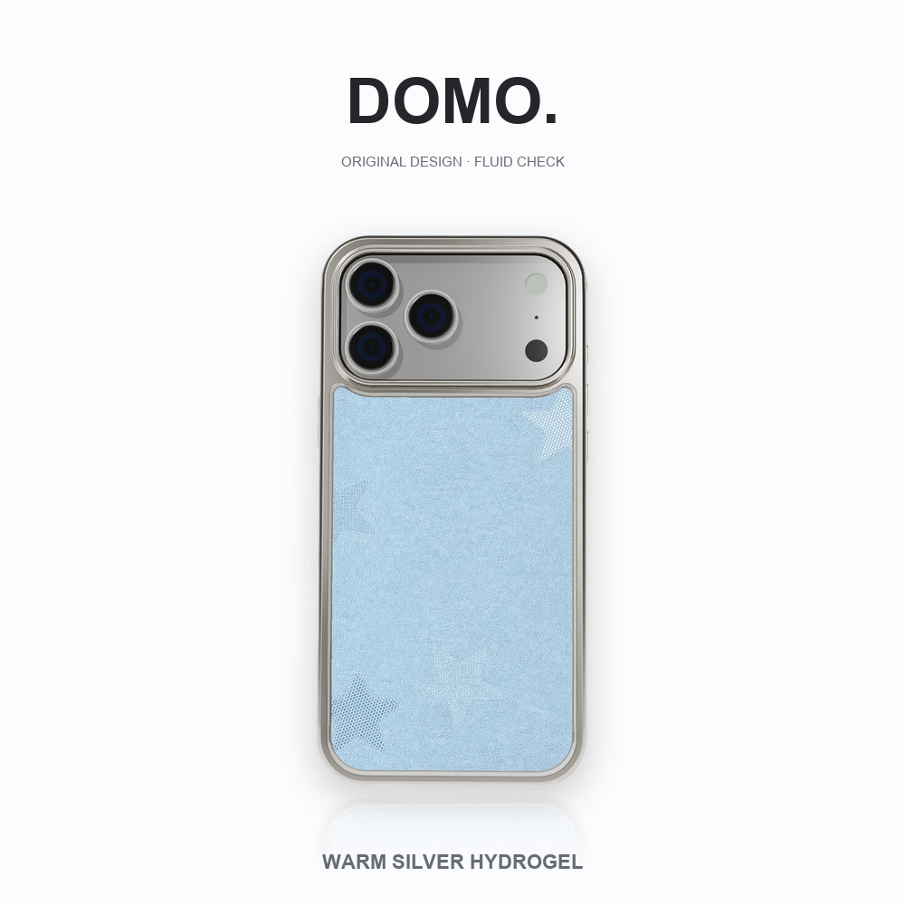 เคสไฮโดรเจลขอบเงินลายสีมิ้นต์สำหรับ iPhone 18 Pro Max 18 Pro 18 17 Pro Max 17 Pro 17 Air 16 15 14