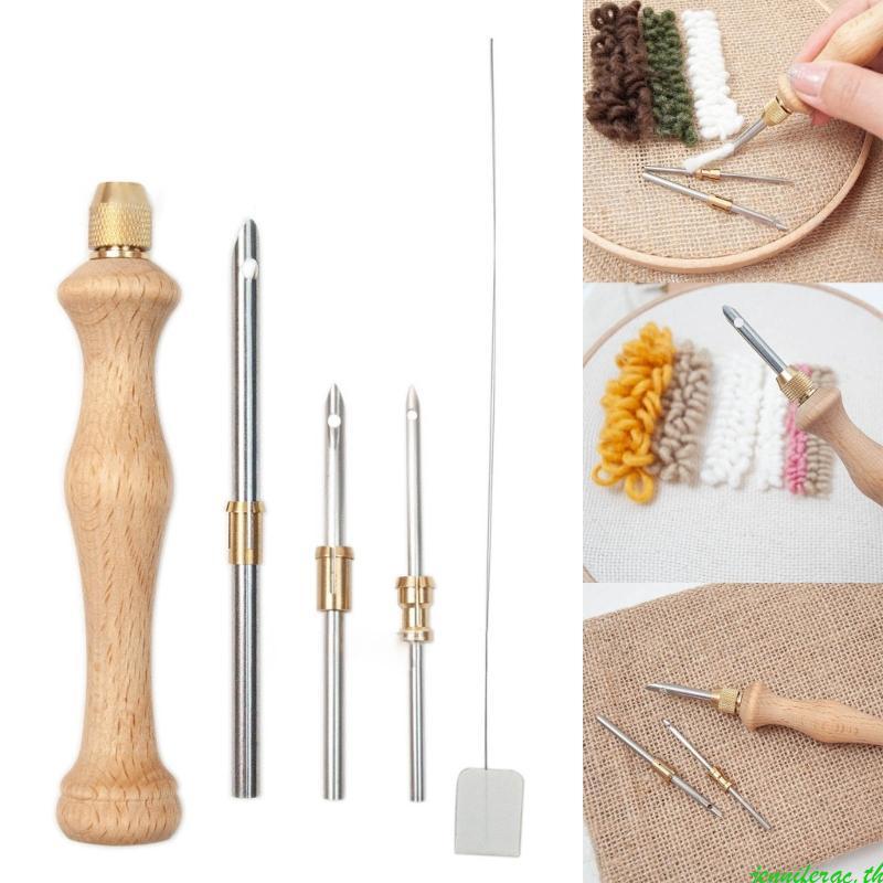 Jenniferac Punch Needle Kit Stitching Punch Needle Set เด็กผู้ใหญ่ DIY ในครัวเรือน