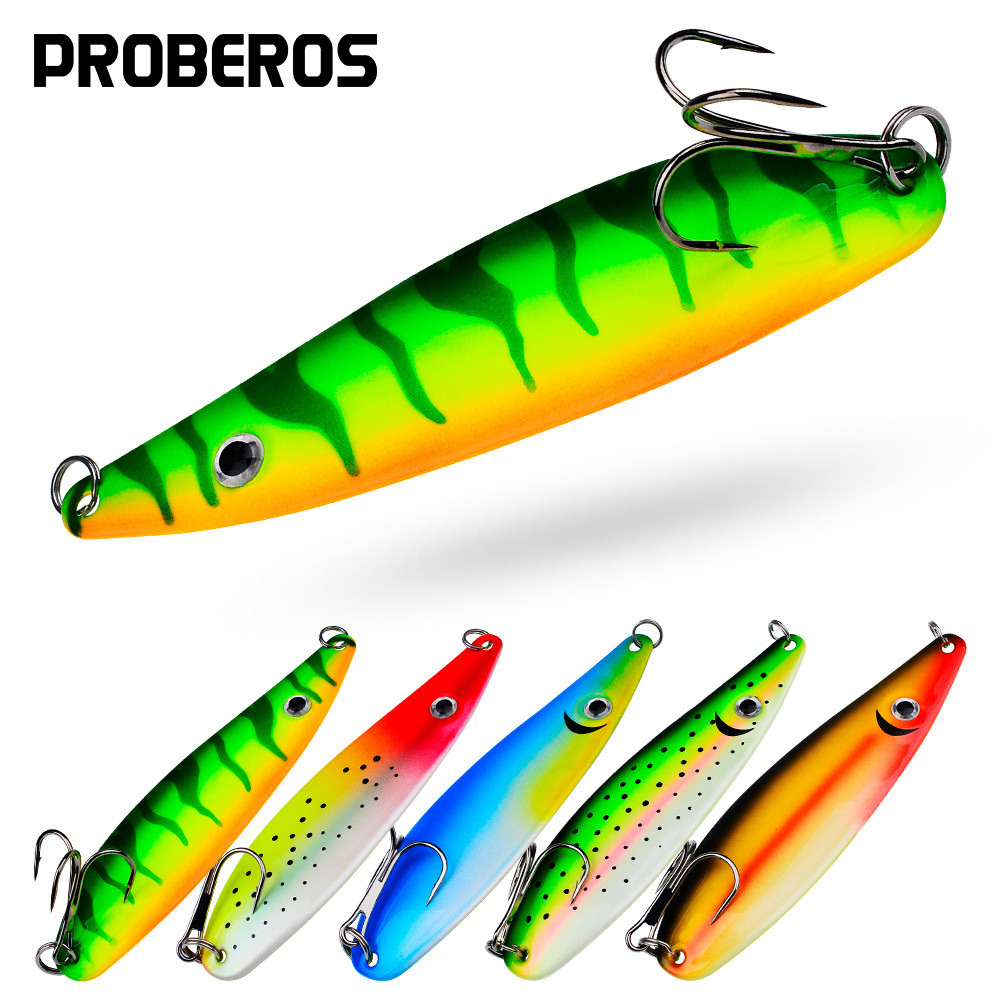 Lure เลื่อมช้อนประเภทสีแผ่นเหล็กเหยื่อ 11.5 ซม.18.5g Willow Leaf ประเภทแผ่นเหล็ก Inverted-Mouth Bass