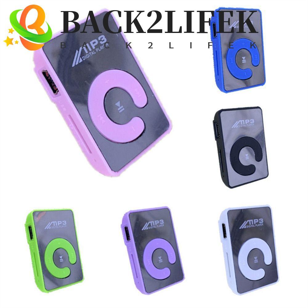 BACK2LIFEK Clip MP3 Student Portable Sport Media Player Walkman Mini Mirror Clip U Disk MP3