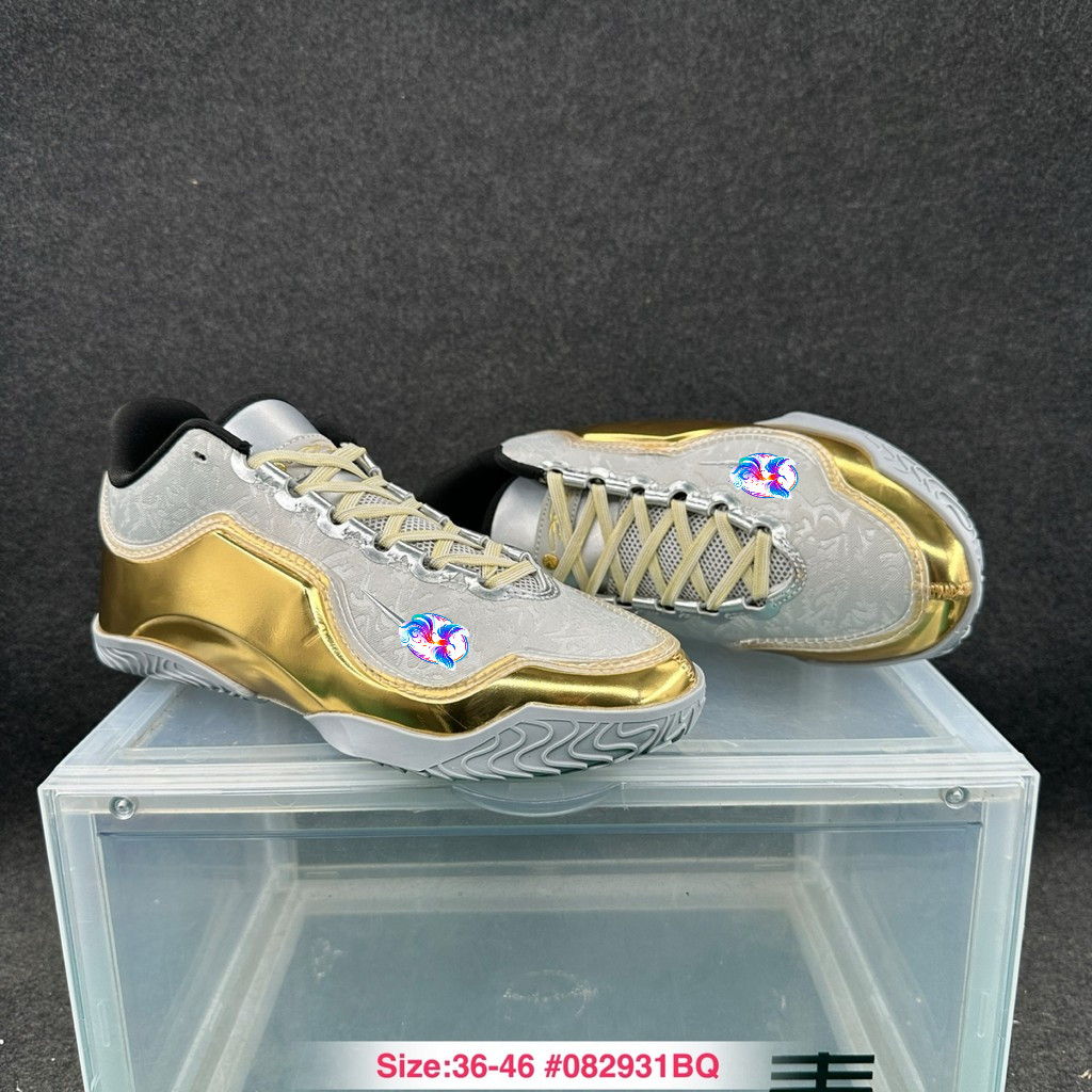 Lebron 23 James 23 รุ่น Low-Top ทนต่อการสึกหรอ Anti-Slip รองเท้าลําลองผู้ชายผู้หญิงกีฬารองเท้าบาสเก็