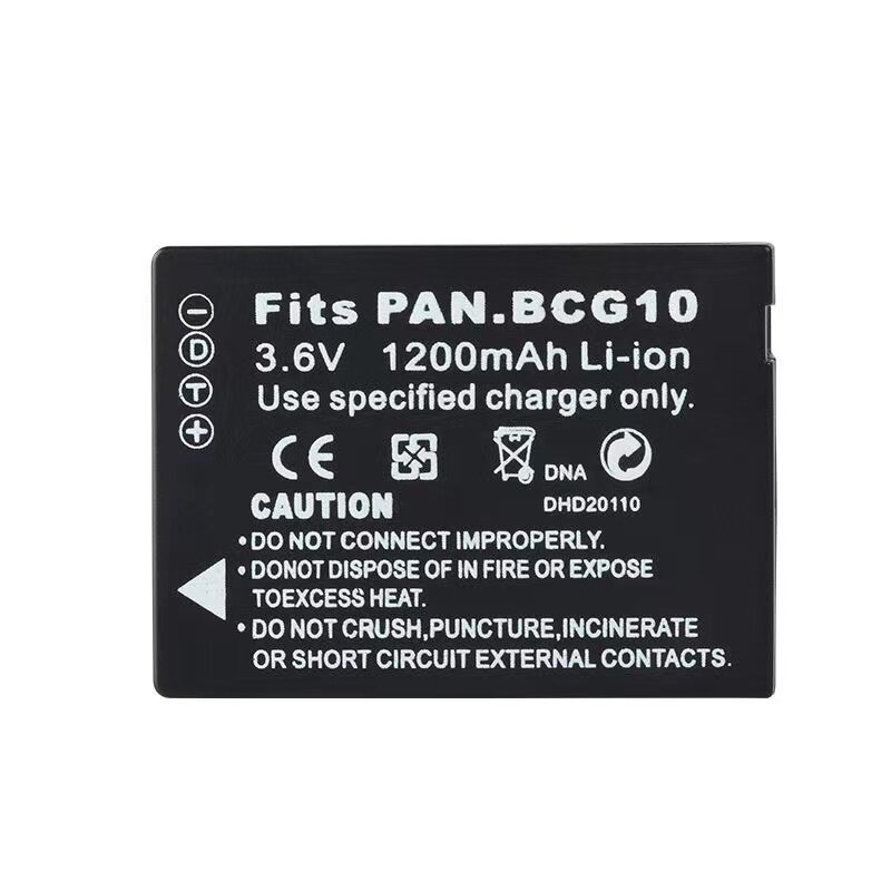 DMW-BCG10 แบตเตอรี่เหมาะสําหรับ Panasonic ZS20 ZS1 ZS3 ZS5 ZS7 ZS8 ZS10 TZ6 TZ7