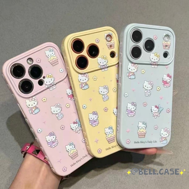 สําหรับ IPhone 17 16 15 14 13 12 11 Pro Max X XR XS Max 7 8 Plus น่ารัก Kitty Big Window โทรศัพท์ So