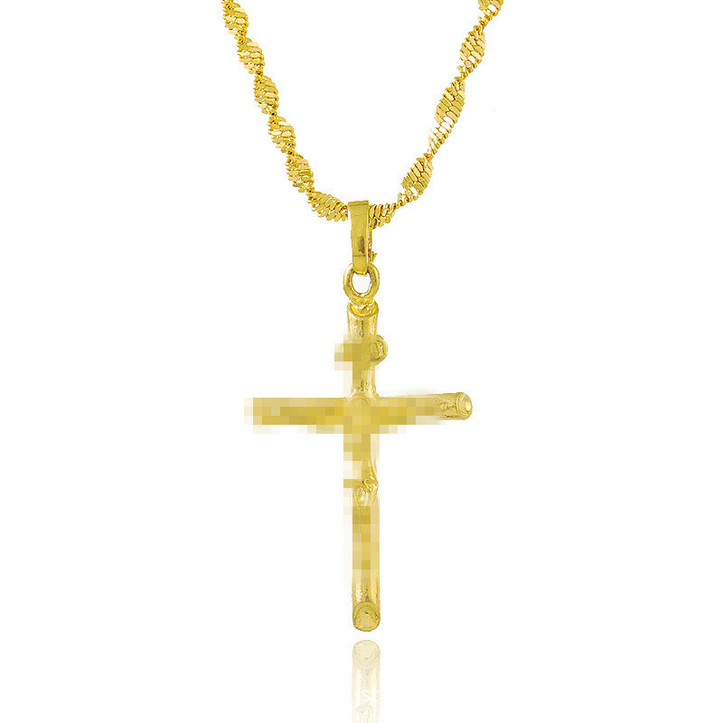Cross-十字-Border ennie架吊项链 ppm金Cross Border CROSS จี้สร้อยคอทอง