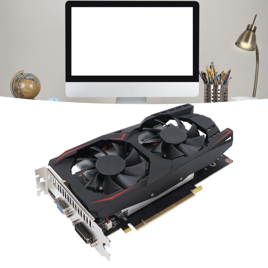 กราฟิกการ์ด GTS 450 1.5G หน่วยความจําวิดีโอ GDDR5 พัดลมคู่คอมพิวเตอร์ GPU