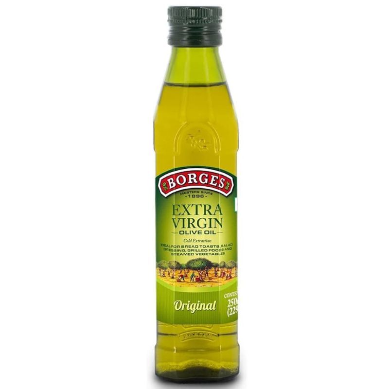 บอร์เจสน้ำมันมะกอกเอ็กตร้าเวอร์จิ้น 250มล. Borges Extra Virgin Olive Oil 250ml.