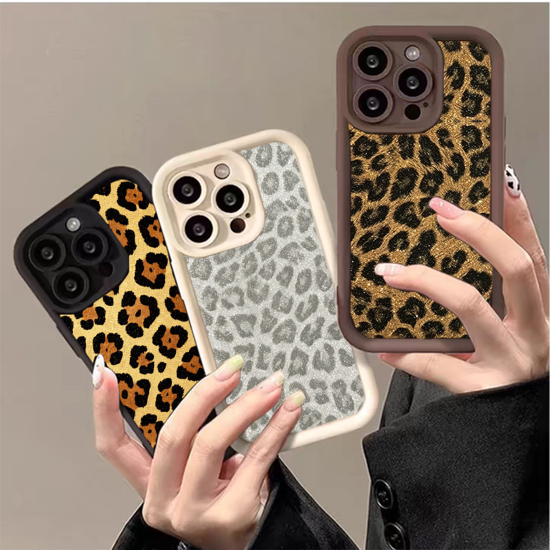 คลาสสิกสีขาวทองเสือดาวรูปแบบเคสโทรศัพท์สําหรับ Huawei Honor 600 400 Lite Pro 200 Pro 90 Lite Honor X