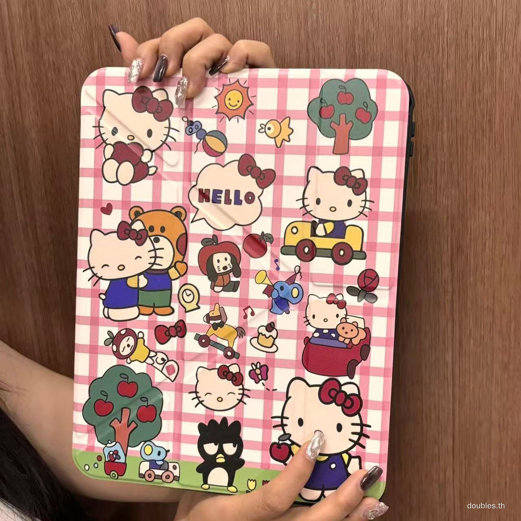 [เคส Ipad] Fun Hello Kitty Y% ลด Ipad7/8/9 รุ่น A16 เคสป้องกัน Air6 แท็บเล็ต Pro2024 เคสป้องกัน 34 ซ