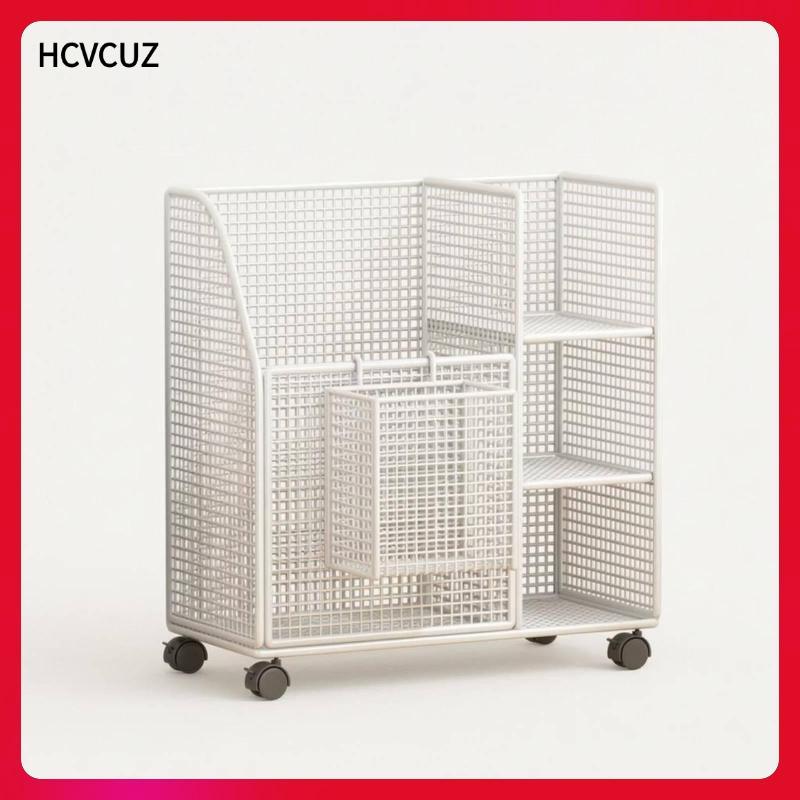 [LOobby] Fitness Gear Cart High Mesh Storage Carriage Rolling Mat Wht W Wheels และ