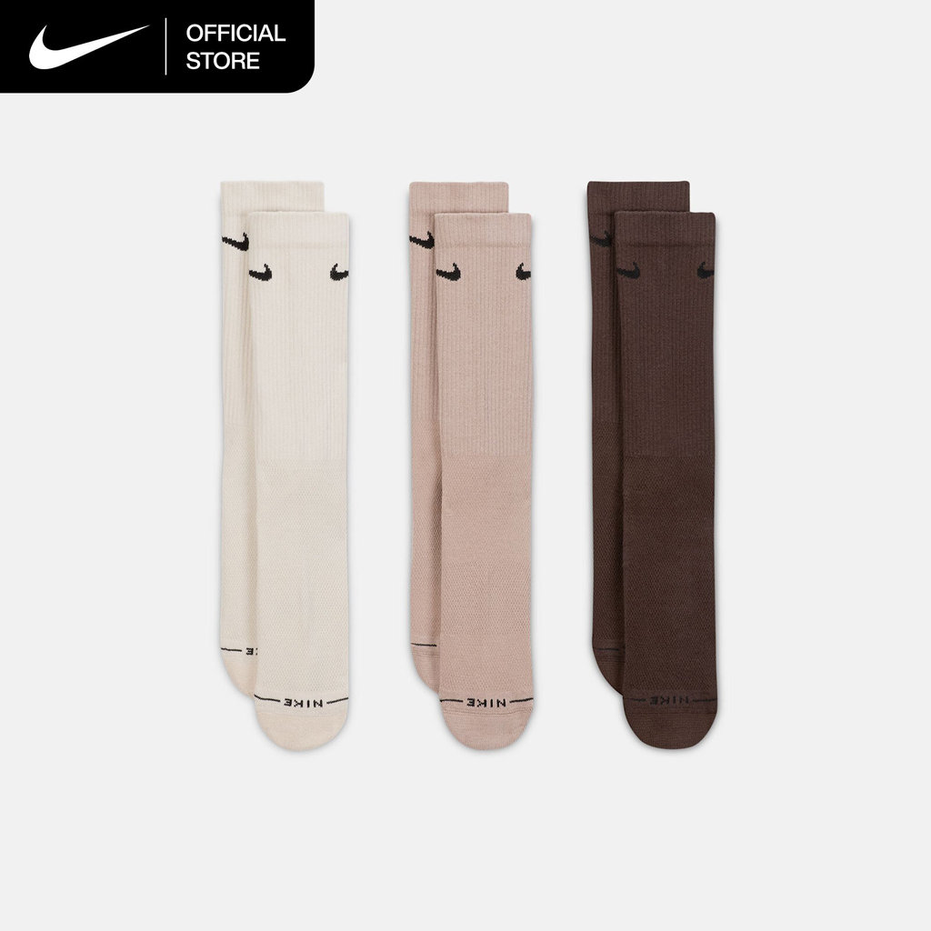 NIKE جوارب Everyday Elevated Crew ملونة (3 أزواج)
