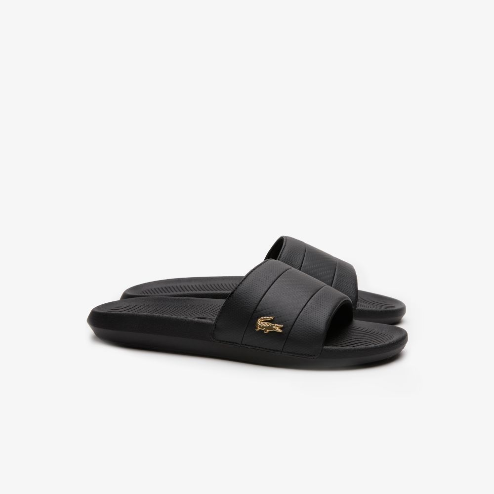 LACOSTE شبشب رجالي Serve Slide Hybrid — أسود