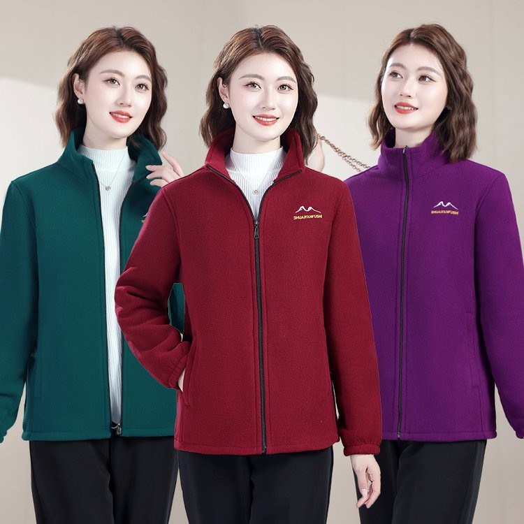 แจ็คเก็ตขนแกะฤดูใบไม้ร่วง สไตล์สำหรับวัยทำงานและผู้ใหญ่ สวมใส่ง่ายในทุกวัน