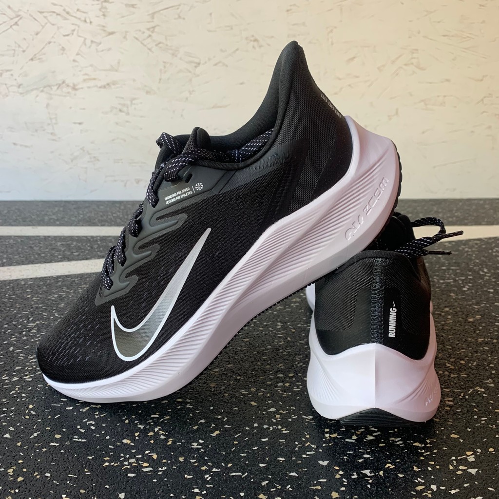 NIKE NIKE Mens New Style WINFLO 7 Air Cushion ZOOM รองเท้าวิ่งรองเท้าผ้าใบน้ําหนักเบา CJ0291-005