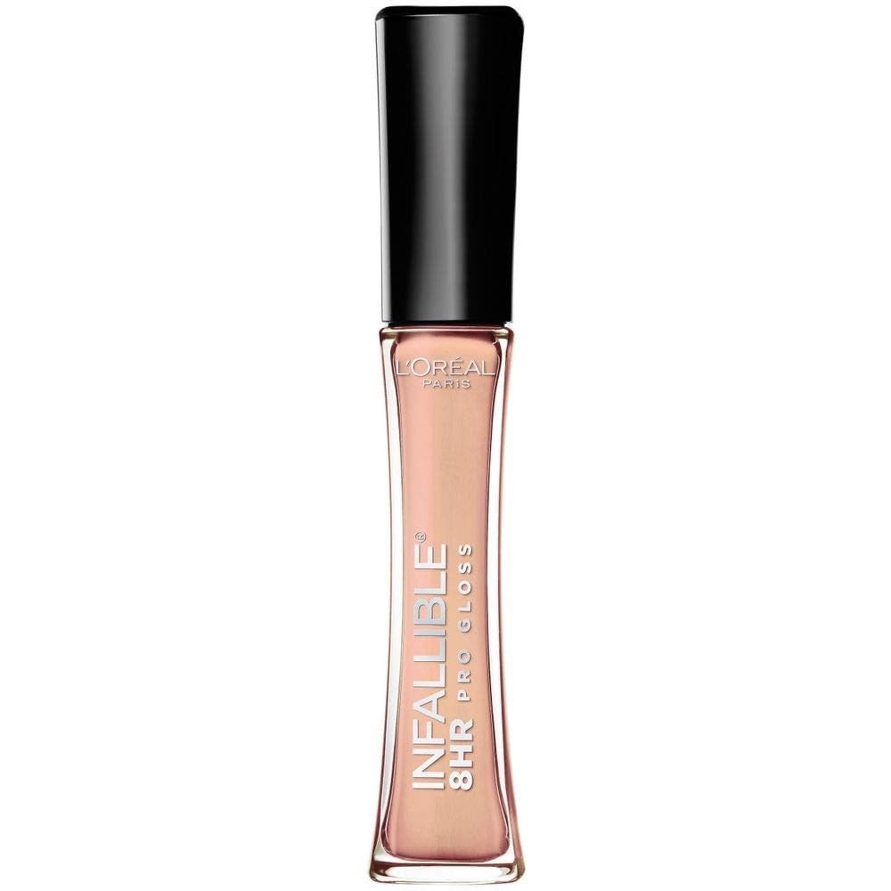 Lreal Paris Makeup Infallible 8 Hour Hydrating Lip Gloss, Petal, 0.21 Fl Oz