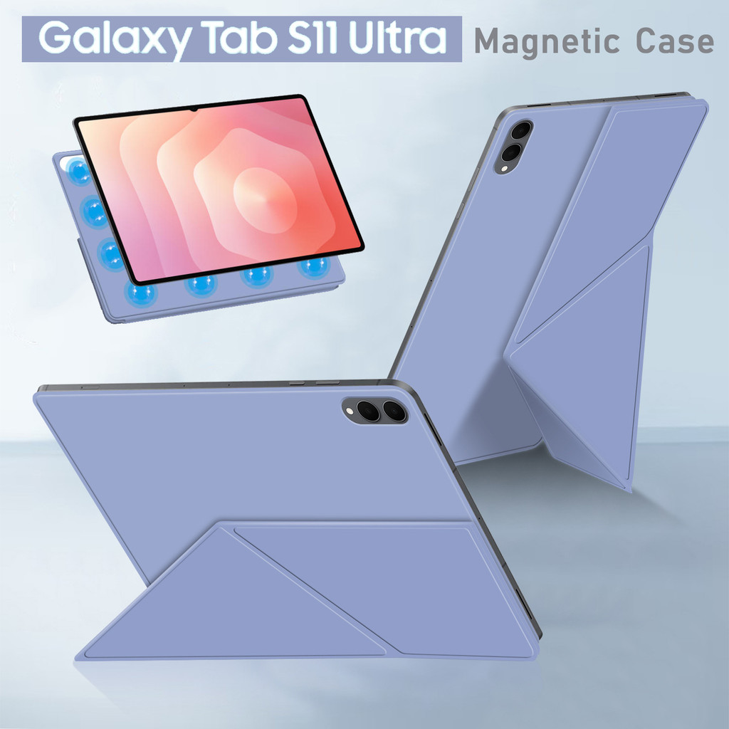 SAMSUNG สําหรับSamsung Galaxy Tab S11/S11 Ultra 11 14.6 Y-พับสมาร์ทแม่เหล็กดูดซับสําหรับSamsung Gala