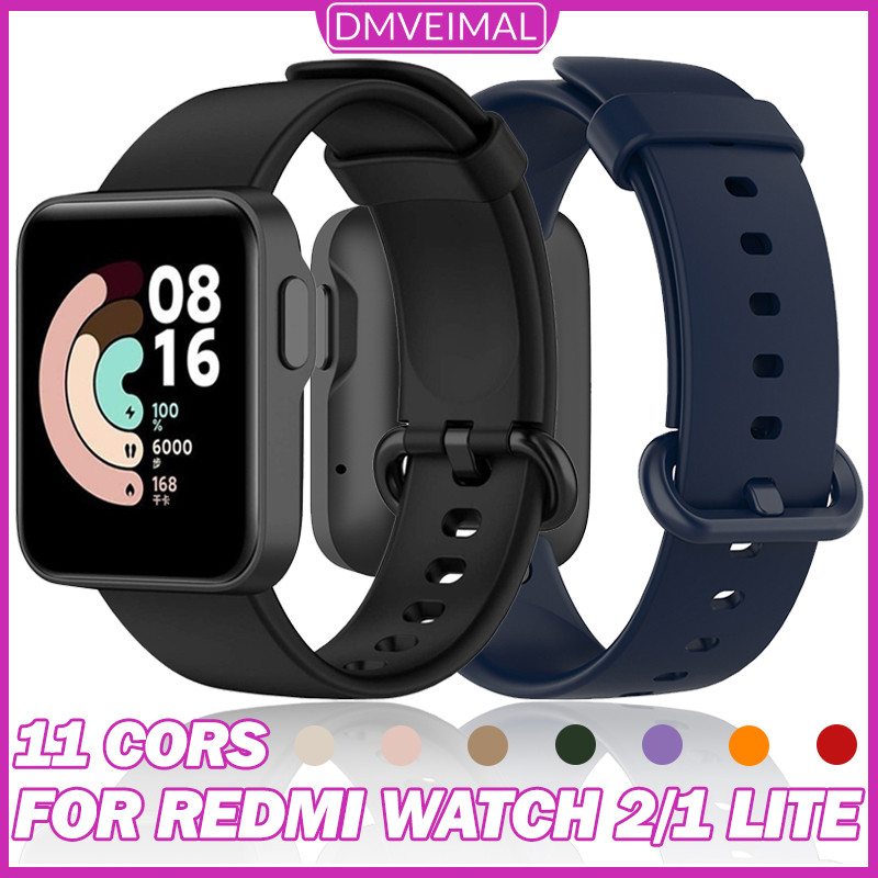 สายรัดยางซิลิโคน for Smartwatch Xiaomi Redmi Watch 2 Lite/Mi Watch Lite 1 2/Mi Poco Watch สายนาฬิกาแบบสปอร์ต