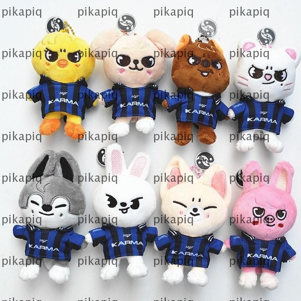 PIKAPIQ SKZOO Karma ตุ๊กตาพวงกุญแจ, Stay SKZOO พวงกุญแจ Charm แบบพกพา Plush Evil Emotion สไตล์พวงกุญ