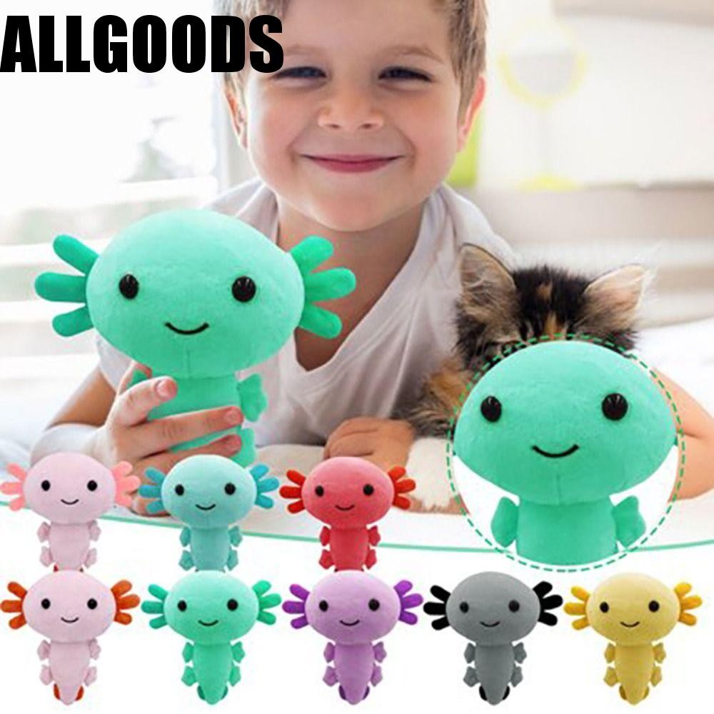 ALLGOODS 20 ซม.Axolotl ของเล่นตุ๊กตา, Plushie Axolotl Salamander Axolotl ตุ๊กตาสัตว์ Plushie ตุ๊กตา,