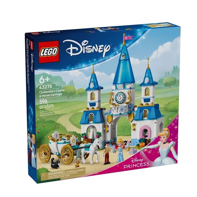 LEGO Character [รับประกันของแท้] LEGO LEGO Disney 43275 Cinderella Cinderellas Castle ของเล่นบล็อกตั
