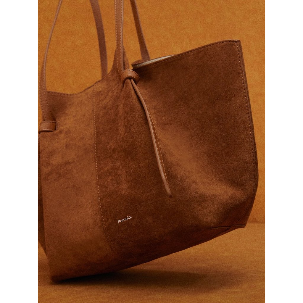[Pomelo] กระเป๋าหนังกลับวีแกน / Vegan Suede Leather Bag