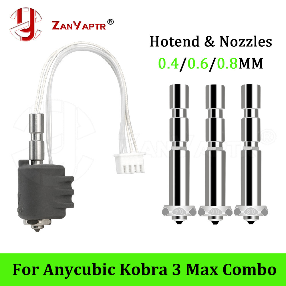Hotend For Anycubic Kobra 3 Max Ceramic Hotend Integrated hardened steel nozzle Heating component 3d