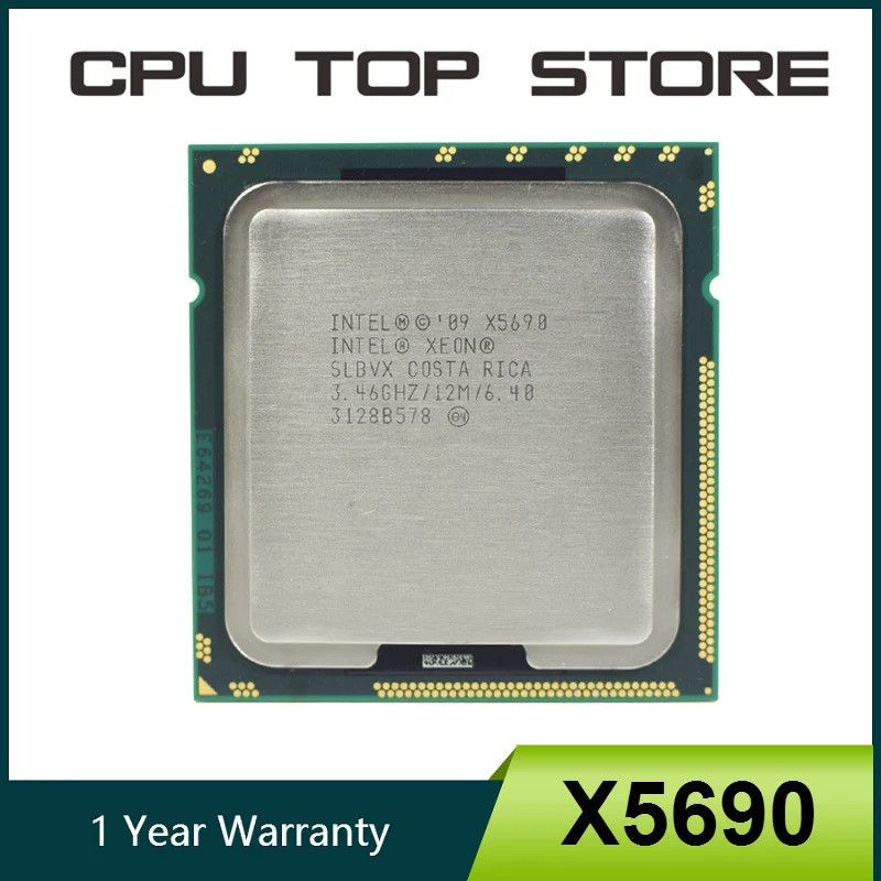 Intel เป็น Strong X5690 3.4 GHz 6 Core 12 เกลียว CPU 130W LGA 1366 โปรเซสเซอร์