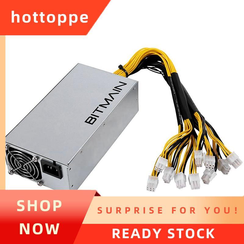 hottoppeaAPW7 1800W แหล่งจ่ายไฟการทําเหมือง PSU สําหรับ Bitmain Antminer S9/L3 +/A6/A7/R4/S7/E9 พร้อ