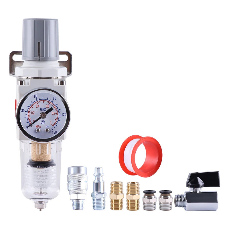 นิวเมติกกรองตัวควบคุม Air Handling วาล์วนิวเมติกวาล์วลดความดัน AW2000-02 AW2000-02D AW4000-04