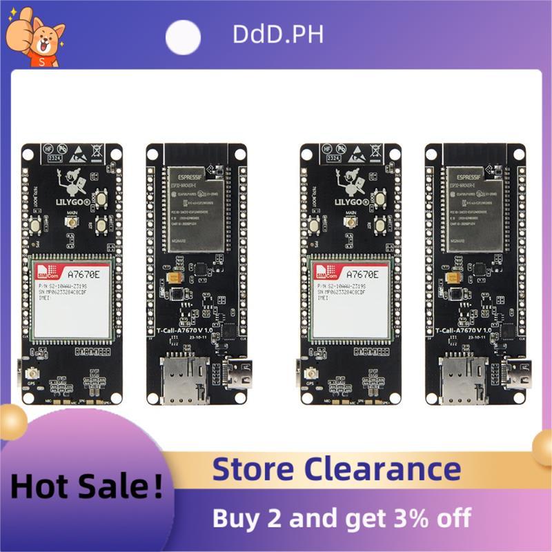 2X T-Call A7670 4G 2G ESP32 บอร์ดพัฒนา A7670E LTE GSM เครือข่าย ESP32-WROVER-E โมดูล