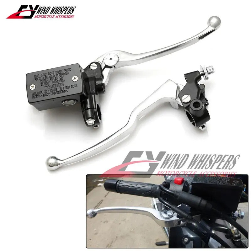 รถจักรยานยนต์ 7/8 "22 มม.คลัทช์คันโยกไฮดรอลิกเบรคกระบอกสูบสําหรับ Suzuki GW250 SFV650 TLR1000S DL650